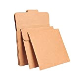 Kentop - 25 cartoncini in carta rinforzata, per CD DVD Blu-Ray, colore: marrone