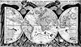 Kepler's World Map, Tabulae Rudolphinae,1627 Poster Print by Science Source (36 x 24)