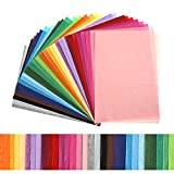 Kesote 300 Fogli di Carta Velina Colorata di 30 Colori Carta di Velina da Imballaggio Carta Riutilizzabile per Confezioni Regalo ...