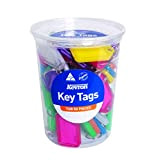Kevron Clicktag Keytag - Confezione da 50 pezzi, colori assortiti