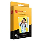 Kodak Carta fotografica Zink Premium 2x3 pollici (50 fogli) compatibile con fotocamere e stampanti Kodak PRINTOMATIC, Kodak Smile e Step