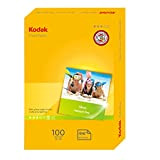 Kodak K5740-097 Carta Fotografica, Superficie Lucida, 180 g/mq, Formato A6, Bianco, 10 x 15 cm