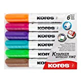 Kores - K-Marker XW2: Pennarello per Lavagna Bianca con Punta a Scalpello, inchiostro pulibile a secco e Inodore, Ideale per ...