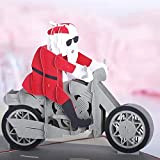 KUNSTIFY - Biglietto di Natale 3D pop-up, biglietto di auguri, per papà, mamma, nonna, nonno, matrimonio, Natale (Babbo Natale sulla ...