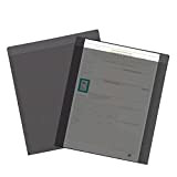 kwmobile 2x Custodia Libretto Circolazione Auto - Cover Porta Documenti Veicolo - Portadocumenti Macchina - Portalibretto Semi-Trasparente nero / trasparente