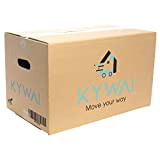 KYWAI. Confezione da 20 scatole cartone trasloco e stoccaggio 50 x 30 x 30 cm. Scatola di cartone rinforzata. Grandi ...