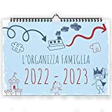 L'organizza Famiglia , Calendario 2022 da muro , Calendario 2022 2023 da parete con planner mensile da Settembre 2022 a ...