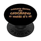 La geologia spacca ma la geografia è dove è divertente PopSockets PopGrip Intercambiabile