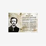 La saggezza di Edgar Allan Poe Poster - Stampa artistica con motivazione - Wise Quotes Poetry - Carta lucida - ...