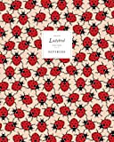 Ladybird Notebook - Ruled Pages - 8x10 - Premium Taccuino (Peach)