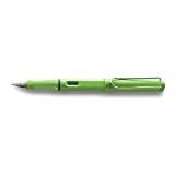 Lamy 013 Safari - Penna stilografica, pennino F, colore verde