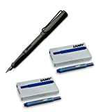 Lamy Safari Umbra penna stilografica 1203065 plastica Umbra M (+ 10 cartucce blu)