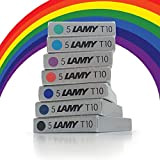 Lamy T10 Assortito Colore Confezione Penna Stilografica Cartucce D'inchiostro Ricariche Ricambio Ricambio Per Tutti I Lamy Arrotondava Penne (1 Confezione ...