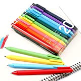Lanxivi Kaco - Penna a inchiostro gel retrattile, con punta extra fine (0,5 mm), confezione da 20, colori assortiti per ...