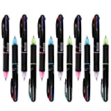 LAOYE 12 Pcs 4-In-1 Penne a Sfera Multicolore e Multifunzione, Penne a Scatto da 4 Colori Adatto a Studenti o ...
