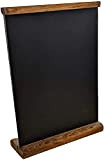 Lavagnetta/espositore di menù da tavolo in legno, formato A4, scrivibile con gesso su entrambi i lati A4 4