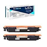 LCL Cartucce di Toner Rigenerate 126A CE310A CRG729 CRG-729 (2 Nero) Sostituzione per HP Laserjet Pro CP1020 CP1025 CP1025nw LaserJet ...