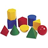 Learning Resources- Forme di plastica Grandi GeoSolids, Colore, LER0922