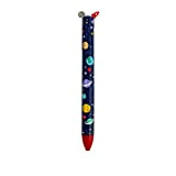 Legami - Click&Clack, Penna a Due Colori, 1,2x14 cm, Penna a Sfera, Tema Space, Inchiostro Rosso e Blu, Diametro della ...