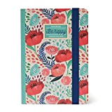 Legami Flowers Be Happy - Notebook, Taccuino a Righe, Small (9.5X13.5 Cm), Multicolore