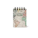 Legami Mini Notebook con Spirale 220 Pagine, Beige (Maps), 7 x 10 cm
