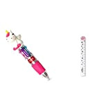 Legami MRP0001 - Mini Penna a Sfera 4 Colori, Mini Magic Rainbow, 2,3x10 cm, Inchiostro 4 Colori, Verde, Azzurro, Viola, ...