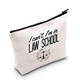 LEVLO - Borsa per trucchi per studenti di legge, idea regalo per studenti di legge, con cerniera, con scritta "I ...
