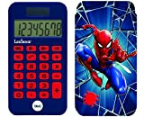 Lexibook - Marvel Spider-Man Calcolatrice tascabile, funzioni classiche e avanzate, copertina rigida protettiva, funzionamento a batteria, blu/rosso, C45SP