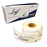 Leyf & 2 rotoli di etichette Dymo Label 99014 54 mm x 101 mm, stampante termica 220 etichette compatibili al ...