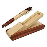 LHKJ Vintage Fountain Penna,Bambù Penna a Sfera con Confezione Regalo,per Apporre Firme o per Uso Aziendale Beige