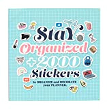 Libro Stickers Stay Organized | Adesivi per agenda organizer | Stickers adesivi ideali come adesivi bullet journal, stickers bullet journal, ...