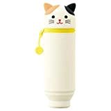 LIHIT LAB Kawaii - Astuccio per matite con gatto giapponese, per scuola, ufficio, college, forniture scolastiche, portapenne animale, portapenne per ...