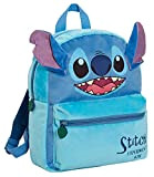 Lilo and Stitch Bag - Zaino per bambini in peluche per la scuola 3D Pranzo Book Bag Disney, Blu, Taglia ...