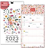 Lingua: tedesco - Calendario da parete 2023, 5 colonne, Gartenliebe Family Planner 2023 e ott-dic, 2022, calendario familiare 23x43 cm, ...