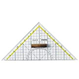 Liquidraw Set Righello Quadrato Triangolare Righello Goniometro Triangolare 25cm Navigazione Nautica Marine