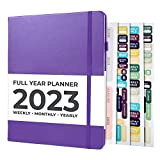 Little More,Agenda 2022 con calendario e calendario 2022, 17.8x22.9 cm, agenda settimanale e mensile 2022, agenda giornaliera garantita per organizzarti,Viola