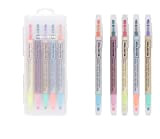 Livework 10 colori doppia penna set – Doppio colori 5 Pen set in case (10 colori set di evidenziatori)