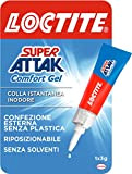 Loctite Super Attak Comfort Gel, colla trasparente e potente, formula gel inodore colla extra forte che non si attacca alle ...