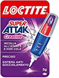 Loctite Super Attak Creative, colla resistente con applicatore a penna per applicazioni facili e precise, colla gel trasparente per gomma, ...