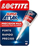 Loctite Super Attak Precision Max, Colla liquida trasparente con beccuccio extra lungo, Colla universale istantanea multimateriale, Colla resistente e precisa, ...