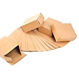 Logbuch-Verlag 24 piccole scatole di carta kraft marrone 10 x 4 x 8 cm calendario dell'Avvento confezione regalo rettangolare