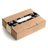 Logbuch-Verlag - 5 scatole per spedizioni postali in carta kraft + adesivi XXL su cui scrivere, colori: marrone/nero rétro