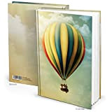 Logbuch-Verlag XXL diario taccuino appunti notes A4 vuoto scrivere personale colorato mongolfiera nuvole cielo copertina rigida