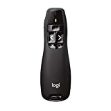 Logitech R400 Puntatore Laser per Presentazioni Wireless, 2.4 GHz e Bluetooth, Ricevitore USB, ‎Puntatore Laser Rosso, Portata 15 m, 6 ...