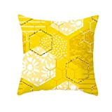 Lomhmn Federa in seta naturale per capelli e pelle in poliestere giallo federa per cuscino divano auto cuscino decorazione per ...