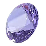 LONGWIN 80mm (3.1 pollici) Cristallo Diamante Fermacarte Ornamento Casa Venue Decorazioni Colore Solido Viola