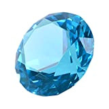 LONGWIN - ornamento a forma di diamante, largo 60 mm, tinta unita, funge da fermacarte, decorazione per la casa, Aquamarine ...