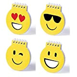 Lotto di 20 Emoticon di Taccuini Emoji - Quaderno di divertenti disegni emoji in colore giallo per le scuole. Materiale ...