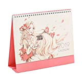 Lovely Pink Girly style 2018-2019 Calendar, Desk Pad Calendario da ufficio, A1