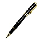 Lusso penna roller Jinhao 1200 nero con drago d'oro clip di bella penna del regalo